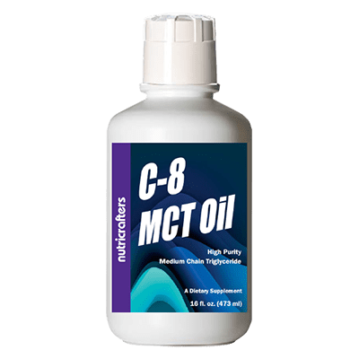 Pure C-8 MCT Oil 16 Ounce
