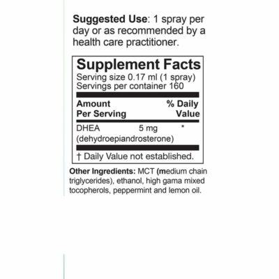 DHEA Spray Supplement Facts