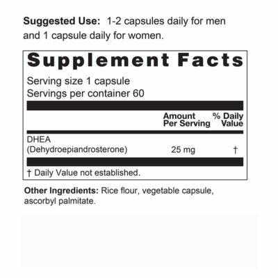 DHEA Supplement Facts