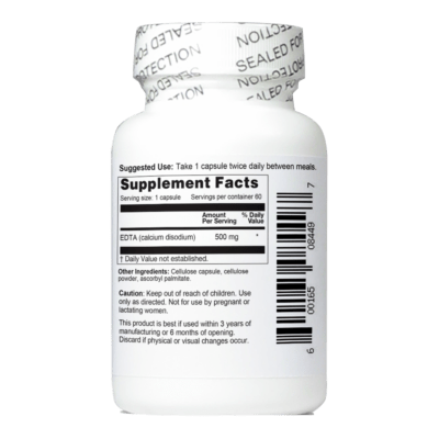 EDTA 500mg 60 Capsules - Image 3