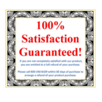 100% Satisfaction Guarantee