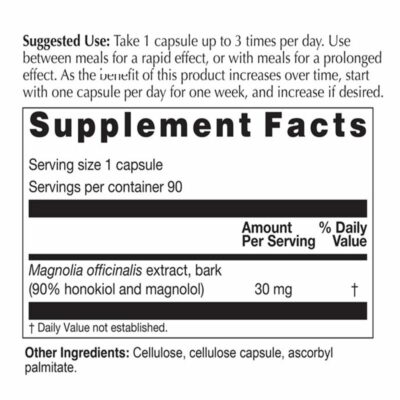 Magnolia Supplement Facts