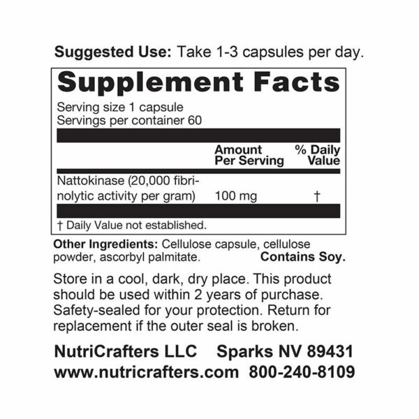 Nattokinase Supplement Facts