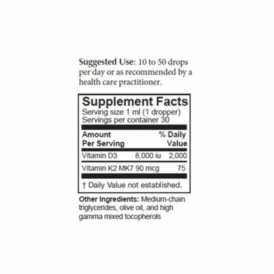 SafeD Supplement Facts