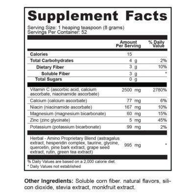 C-2500 High Potency Vitamin C Drink Mix 60 Servings - Image 4